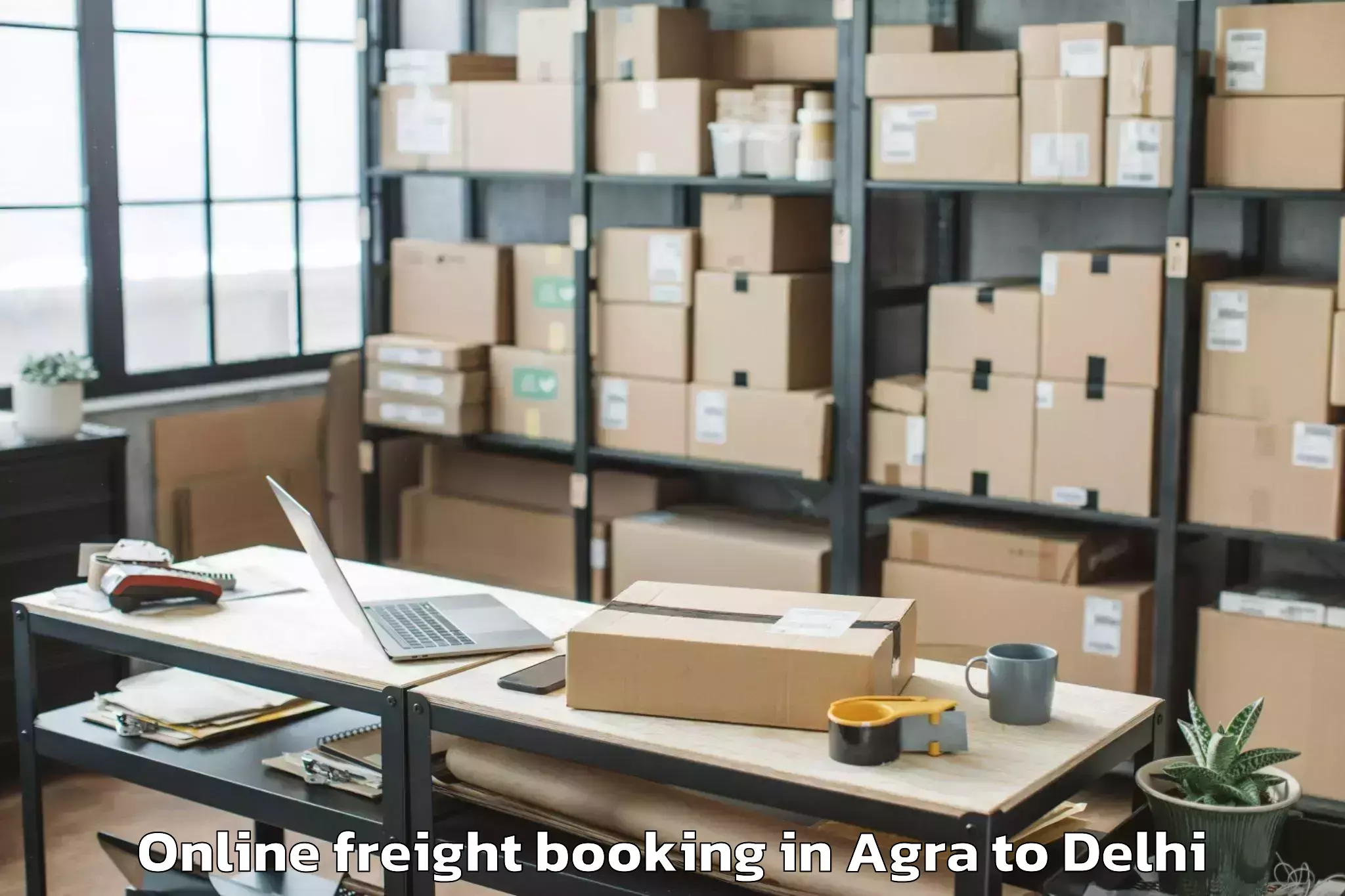 Book Your Agra to Jhilmil Online Freight Booking Today